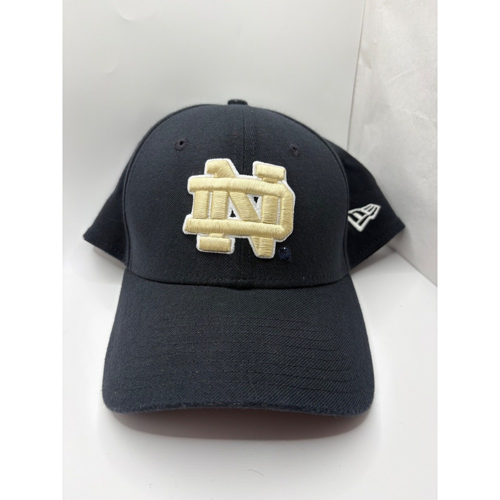 New‎ Era Notre Dame Fighting Irish 39THIRTY Black Stretch Fit Hat Med-Lrg